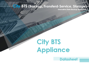 City BTS Appliance